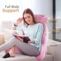 Cojín de lectura XL Almohada cervical extraíble para cama y sofá Almohada lumbar ideal para adultos con espuma viscoelástica Gris - details 19