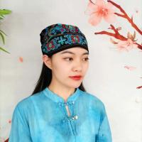 Bandanas de flores bordadas a la moda, turbante de estilo étnico mexicano, gorros Vintage transpirables para cubrir el cabello para mujer - details 1