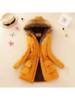 2024 New Autumn Winter Women Cotton Jacket Padded Casual Slim Coat Emboridery Hooded Wadded Warm Overcoat - details 6