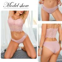3 unids/set de bragas de algodón para mujer, M-2XL de tiro bajo, ropa interior de encaje de retales a la moda, calzoncillos suaves para mujer, lencería 2022 - details 1