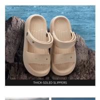 Sandalias de Doble Correa DIY para Mujer Suela Gruesa, Impermeables, Estilo Playero para Verano al Aire Libre - details 19