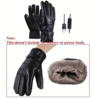 Guantes recargables con batería de litio, manoplas cálidas con pantalla táctil, impermeables, para esquiar, invierno, novedad de 2023 - details 0