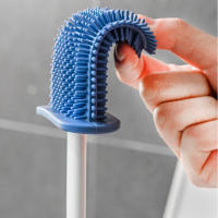 Cepillo De Inodoro Colgante Con Soporte Largo Cepillo De Limpieza De Baño Con Pincel Suave Y Silicone Accesorios De Baño Ecológicos - details 2