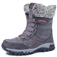 Botas de invierno para mujer, botas de nieve cálidas, zapatos de algodón cómodos para exteriores, botas martin de moda para mujer - details 7