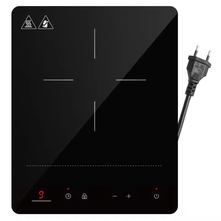 IsEasy-placa de inducción portátil con cerradura para niños, 1 placa de inducción individual de 2100 W, placa caliente de 28 cm - 1