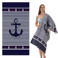 Toalla de playa de microfibra, Toalla de baño absorbente, protector solar grande de secado rápido para adultos, viajes, piscina, patrón de flamenco Datura - details 15