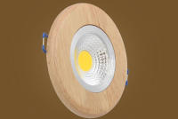 Anillo de luz descendente led de madera maciza, 3W, 5W, 7W, focos de techo, lámpara de fondo Industrial para oficina y sala de estar - details 4