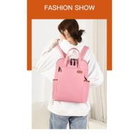 Mochila De trabajo simple para mujer, bolso de mano para ordenador portátil, mochila de hombro ligera informal, mochila de viaje de gran capacidad con cinturón de equipaje - details 0