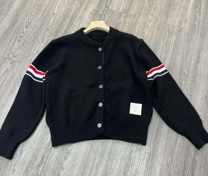 Cuello redondo para mujer, uniforme de béisbol de viento, mangas largas, cinta de Color a rayas, otoño e invierno, nuevo estilo - 1