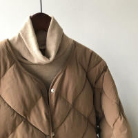 Women lightweight down cotton wear short coat autumn winter padded jacket - details 15