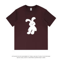 Estampado cuerpo pareja media manga marca de moda algodón manga corta camiseta hombre tendencia top suelto mujer - details 5