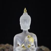 Figuritas de Buda de resina de imitación hechas a mano, estatua de Buda sentado realista, fondo plano transparente, Mini adorno budista para oficina - details 8
