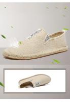 Zapatos transpirables casuales de pescador de lona para hombre, moda de verano - details 5