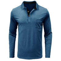 Camiseta Polo Básica de Manga Larga con Solapa para Hombre - details 31