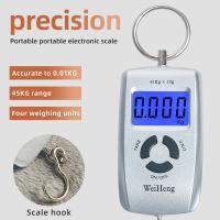Mini báscula colgante Digital para maleta, balanza electrónica portátil de 45kg/10g, peso de Kg Lb Oz Jin, báscula de gancho de pescado - details 0