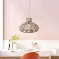 Sombrilla De Lámpara Tejida a Mano Para Sala De Estar Teahouse Cocina Comedor Cubierta De Techo Decorativa Luz Colgante Accesorios De Papel Rattan - details 1