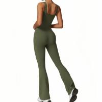 Mono de Yoga ajustado para mujer, Adelgazante y adelgazante, con un traje de Yoga y Fitness integrado ligeramente acampanado - details 3
