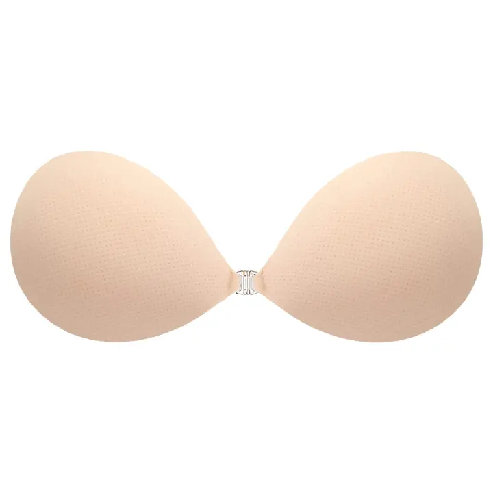 Sujetador adhesivo Invisible pegajoso sin tirantes Push up espalda descubierta reutilizable silicona que cubre sujetadores para pezones - 1
