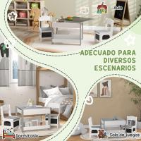 2 s Infantiles con s para Niños 2 en 1 con Pizarra Cajones de Tela Espacio de Almacenamiento para Guardería - details 5