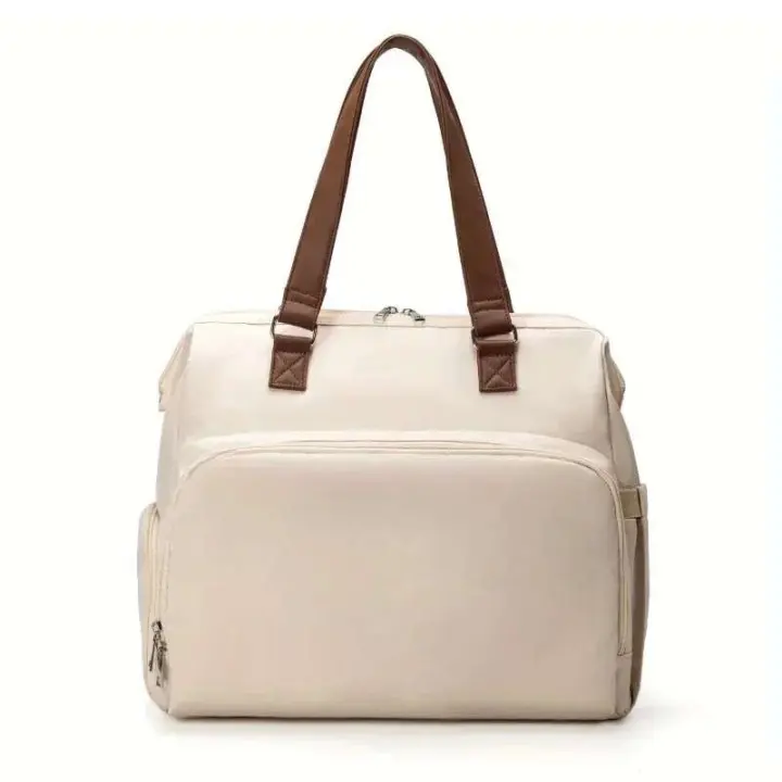 Mochila grande multifuncional para mamá, cruz diagonal aislada, tres usos, madre y - 1