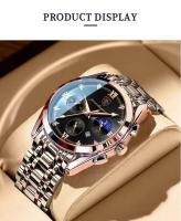 Reloj de Cuarzo de Fecha de Lujo Premium Reloj Deportivo para Hombres a Prueba de Agua con Brillo - details 6
