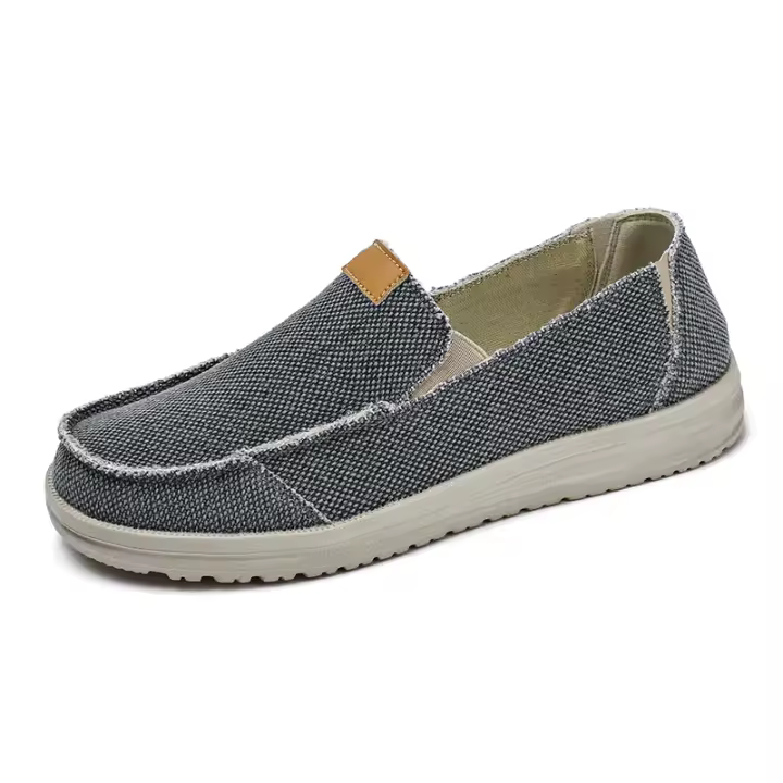 Zapatillas deportivas informales para hombre, zapatos planos de lona, cómodos, ligeros, para conducir, trabajo clásico, caminar - 1
