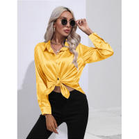 Camisa de satén para mujer, blusa de manga larga, nuevo estilo primavera/verano, ropa de mujer - details 12