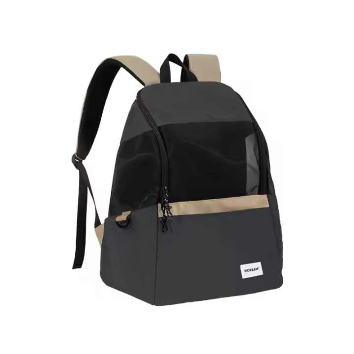 Mochila ligera de lona transpirable para gatos y cachorros, bolsa de transporte para viajes al aire libre, suministros para masc - 1