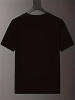 Camiseta Gráfica Casual para Hombres Verano 2025 Estampado Geométrico Negro Manga Corta - details 1