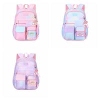 Mochila infantil de arcoíris con apertura lateral estilo refrigerador, bolso de hombro con apertura de puerta, bolso escolar para estudiantes de estilo coreano - details 1