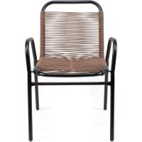 Juego de 4 Sillas de Jardín Asiento de Metal y Polietileno para Exteriores - details 11