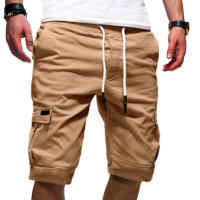El trabajo de los hombres del tamaño extra grande de moda del verano jadea los pantalones cortos del cargo - details 3