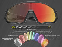 Kapvoe-gafas fotocromáticas para ciclismo, lentes de sol para deportes al aire libre, montura integrada para miopía, UV400 - details 1