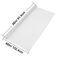 SucceBuy Funda de plástico para mesa, protector transparente, tapete de escritorio rectangular, impermeable y fácil de limpiar para oficina y mesita de noche - details 0