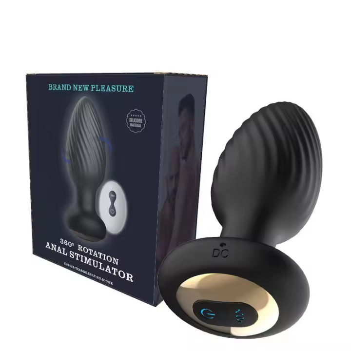 Vibrador Anal con 360 °   Rotación y 14 Modos - Juguete Sexual para Hombres con Control Remoto - Estimulador de Próstata y Masajeador Erótico - 1