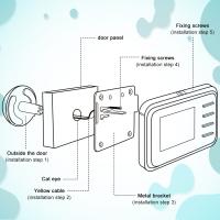 Cámara de Timbre de Puerta con Visión Nocturna HD Marca Awapow Conéctate con Cable - details 8