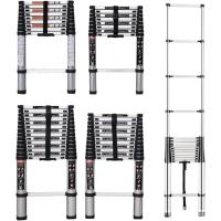 Escalera Plegable Telescópica de Aluminio Portátil Extensible a 3,2m Fácil Uso Mecanismo Sencillo - details 2