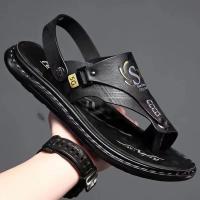 Zapatos de playa para hombre, verano 2025, con suela blanda, color liso, antideslizantes, a la moda, combinables y transpirables. - details 9