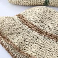 Nuevo cubo de paja de verano para mujer, sombrilla para exteriores, pescador, moda para mujer, sombrero de playa para vacaciones, regalo de primavera - details 8