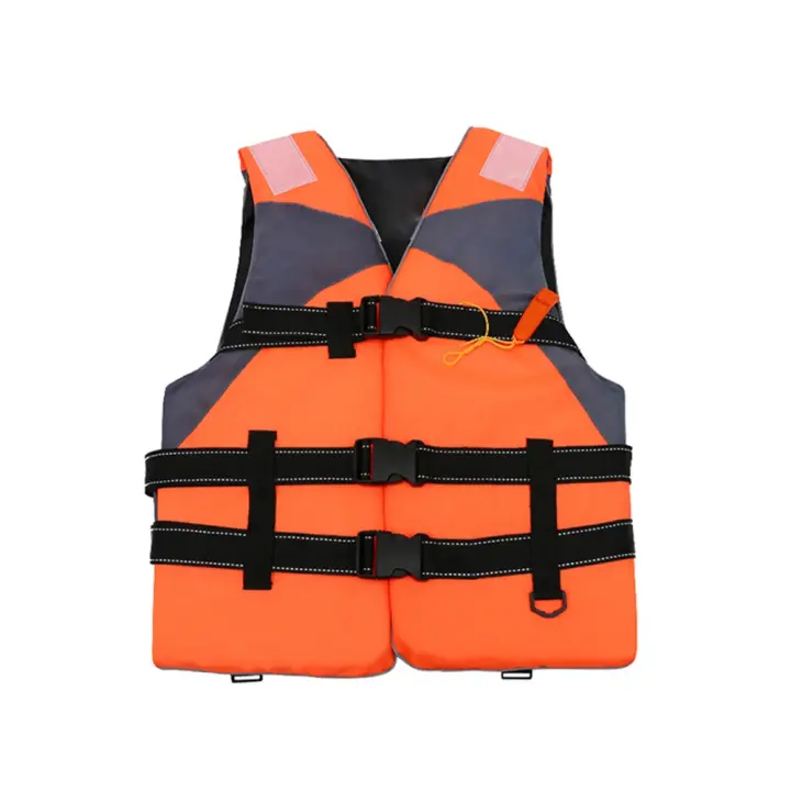 S -XXXL Chaleco salvavidas para natación y navegación, chaleco salvavidas para esquí, traje de supervivencia, chaleco salvavidas de poliéster para exteriores para niños adultos con silbato - 1