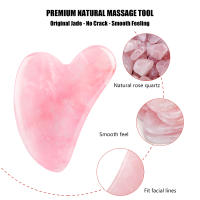 Masajeador facial de piedra Natural Guasha, raspador de cera de abeja, tablero de acupuntura Gua Sha, herramienta de masaje para SPA - details 1