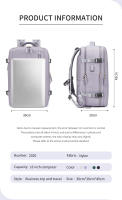 Mochila de Viaje Grande para Hombres y Mujeres Bolsa de Escuela con USB Bolsa de Hombro para Senderismo y Fin de Semana Estilo Negocios - details 2