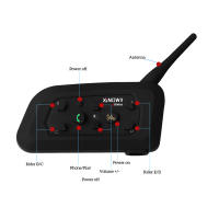 Intercomunicador Bluetooth para Casco de Motocicleta XINOWY V6 PRO 1200M Impermeable para 6 Riders con Microfono Integrado - details 9