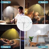 Lámpara de Pie Regulable Gris 42W, Lámpara de Pie LED Salon 3700LM Súper Brillantecon Lámpara de Lectura, control remoto y control táctil Lámpara Alta para Salon de Estar Dormitorio Oficina - details 4