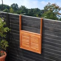 Casaria Colgante Plegable Mara Acacia FSC para Terraza Balcón Patio Exterior 65x45x87cm Marrón - details 4