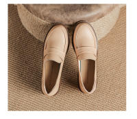 Zapatos de cuero con tacón grueso simple, suela suave, de 4 cm de altura, zapatos pequeños de cuero. - details 31