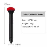 Brocha de Mezcla de Maquillaje Eléctrico 10 Frecuencias de Vibración Aplicador de Puff de Deportes y Afueros - details 5