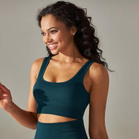 Nessaj-Sujetador deportivo sin costuras para mujer, chaleco de yoga a prueba de golpes, top corto transpirable para correr y gimnasio - details 17