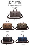 Bolsas de viaje de cuero de lona originales para hombres, bolsa de equipaje de mano, bolsa de lona, bolso de viaje grande, bolsa de fin de semana, envío directo - details 5