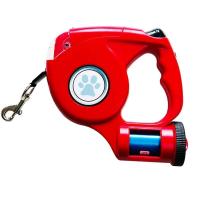 Correa multifuncional para mascotas, linterna LED extensible, retráctil, suministros para caminar al aire libre, 4,5 M - details 7
